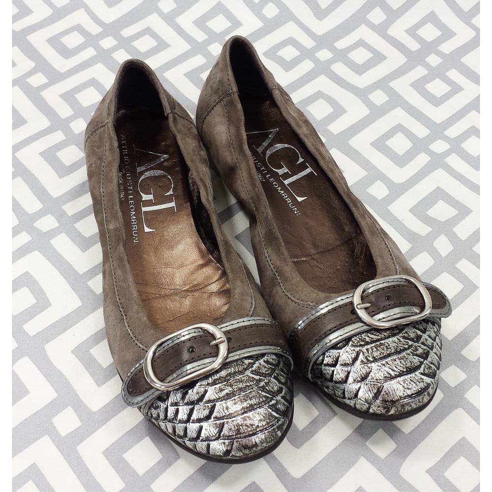 AGL Attilio Giusti Leombruni Cap Toe Ballet Flats - Picture 11 of 13